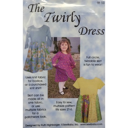 THE TWIRLY DRESS sewing pattern by SewBaby