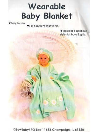 WEARABLE BABY BLANKET sewing pattern by SewBaby