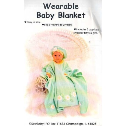 WEARABLE BABY BLANKET sewing pattern by SewBaby