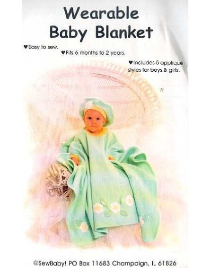 WEARABLE BABY BLANKET sewing pattern by SewBaby