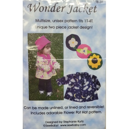 Wonder Jacket sewing pattern by SewBaby