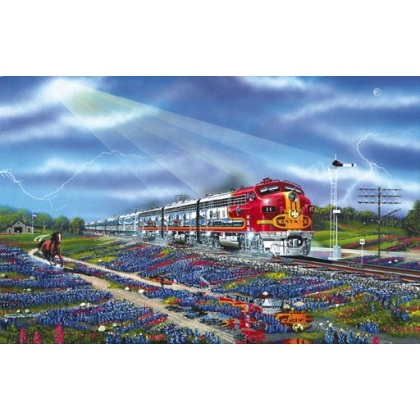 Blue Bonnets and War Bonnets Puzzle By Sunsout - 1000 Pieces *Last One*