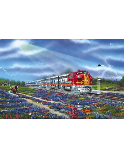 Blue Bonnets and War Bonnets Puzzle By Sunsout - 1000 Pieces *Last One*