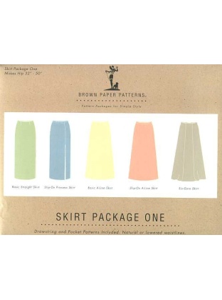 Brown Paper Patterns: Skirt package one, Drawstring & Pocket patterns included