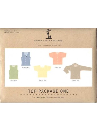 Brown Paper Patterns: Top Package one, five semi-fitted easy-to-construct tops