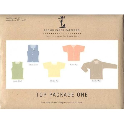 Brown Paper Patterns: Top Package one, five semi-fitted easy-to-construct tops