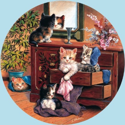 Bureau Cats jigsaw puzzle by Sunsout - 1000 piece *Last one*