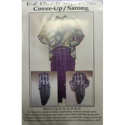 E-Z Duz it Top Pants Cover-up/Saron sewing pattern Size 8-22 1301