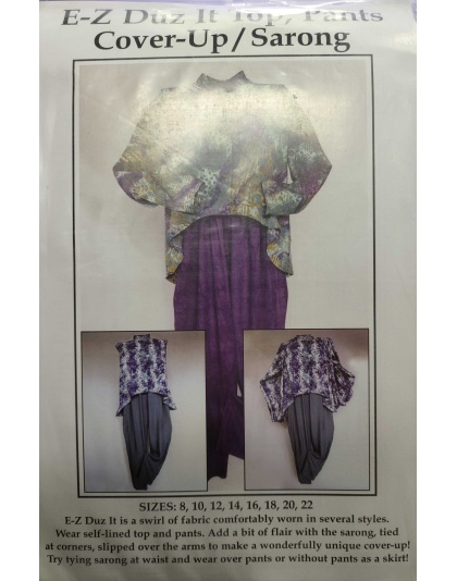 E-Z Duz it Top Pants Cover-up/Saron sewing pattern Size 8-22 1301