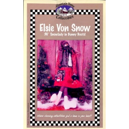 ElSIE VON SNOW 36 inch snowlady in big white bunny boots