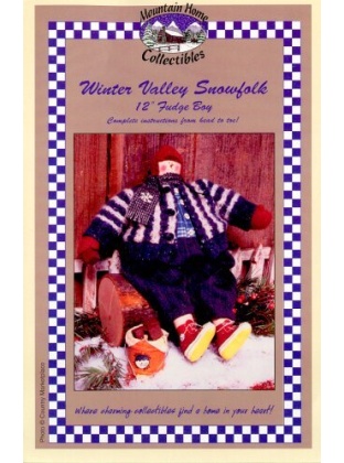 FUDGE BOY 12in pudgey snow boy from the Winter Valley Snowfolk Collection
