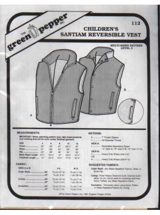 Green Pepper Santiam Reversible vest 112