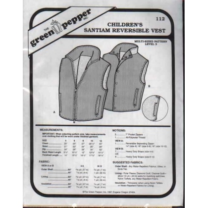 Green Pepper Santiam Reversible vest 112