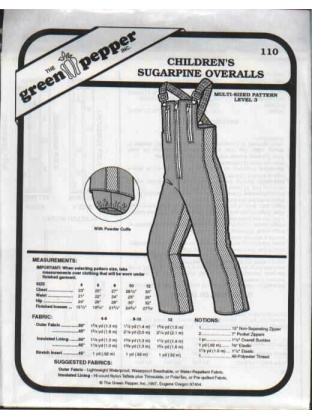 Green Pepper Sugarpine overalls kids 109