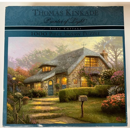 Lilac Cottage 1000 piece Jigsaw Puzzle by Ceaco and Thomas Kinkade