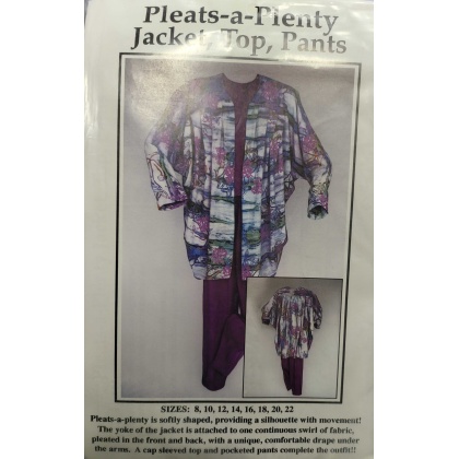 Pleats-a-Plenty Jacket, Top, Pants Size 8-22