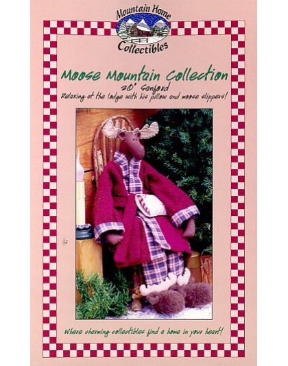 SANFORD is a wonderful 20 inch cloth doll moose relaxing at the lodge