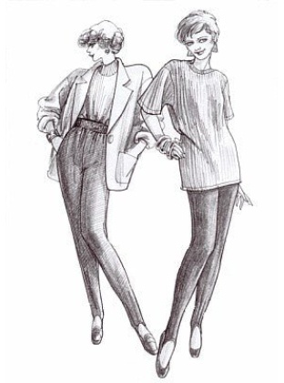 Stretch Stir-up Pants sewing pattern #615