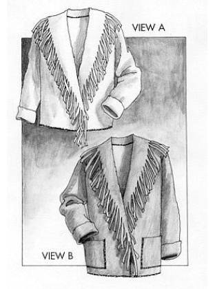 THE FRINGED JACKET sewing pattern #825