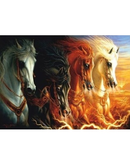 The Four Horses of the Apocalypse Puzzle By Sunsout - 1500 Pieces *Last One*