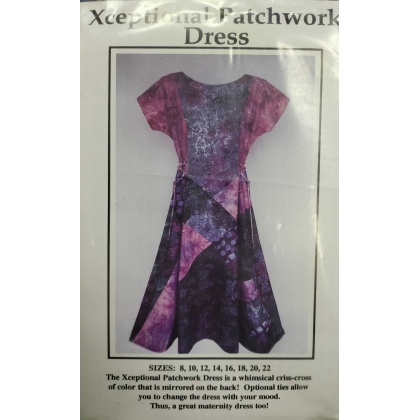 Xceptional patchwork Dress sewing pattern Size 8-22