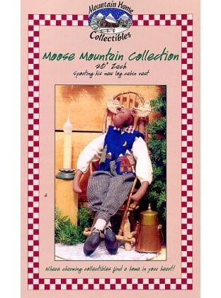 ZACH an adorable 20 inch cloth doll moose sewing pattern