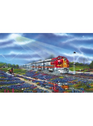 Blue Bonnets and War Bonnets Puzzle By Sunsout - 1000 Pieces *Last One*