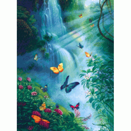 Butterflies in the Mist Jigsaw Puzzle by Sunsout - 3000 pc *LAST ONE*