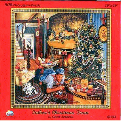 Fathers Christmas Train Jigsaw Puzzle By Sunsout - 500 Pieces *Last One*