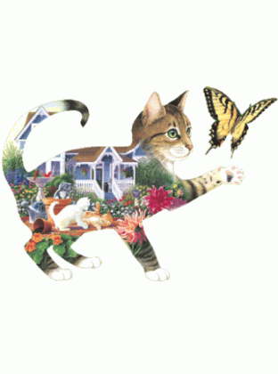 Frisky's Backyard Jigsaw Puzzle By Sunsout - 900 Pieces *Last One*