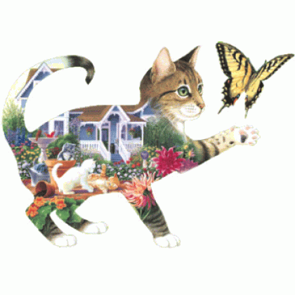 Frisky's Backyard Jigsaw Puzzle By Sunsout - 900 Pieces *Last One*