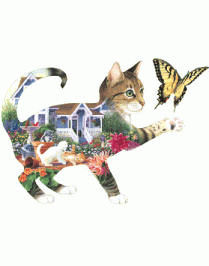 Frisky's Backyard Jigsaw Puzzle By Sunsout - 900 Pieces *Last One*