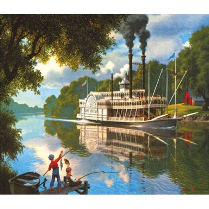 Old River Days Puzzle By Sunsout - 550 Pieces *Last One*