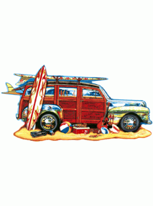 Surfin Woodie Jigsaw Puzzle By Sunsout - 1000 Pieces *Last One*