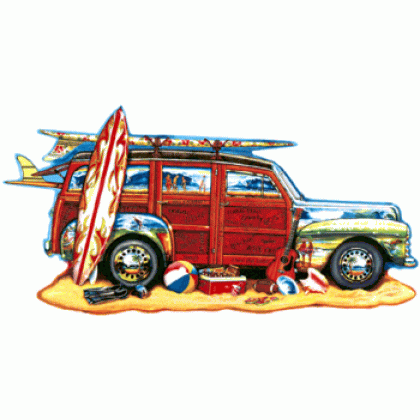 Surfin Woodie Jigsaw Puzzle By Sunsout - 1000 Pieces *Last One*