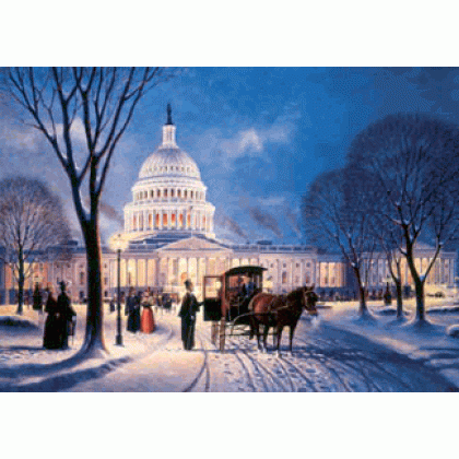 Winter Evening on the Hill Jigsaw Puzzle By Sunsout - 1000 Pieces *Last One*